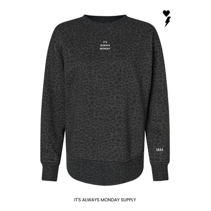 WEEKEND FLEECE WOMENS CREWNECK BLACK