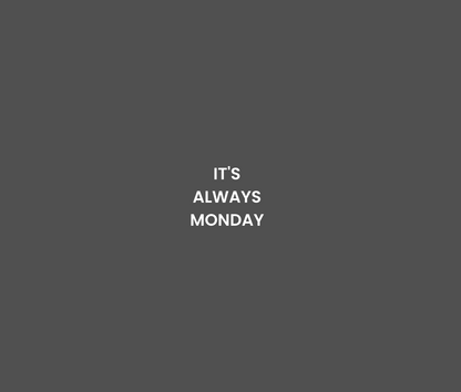 The Monday Unisex Hoodie Charcoal