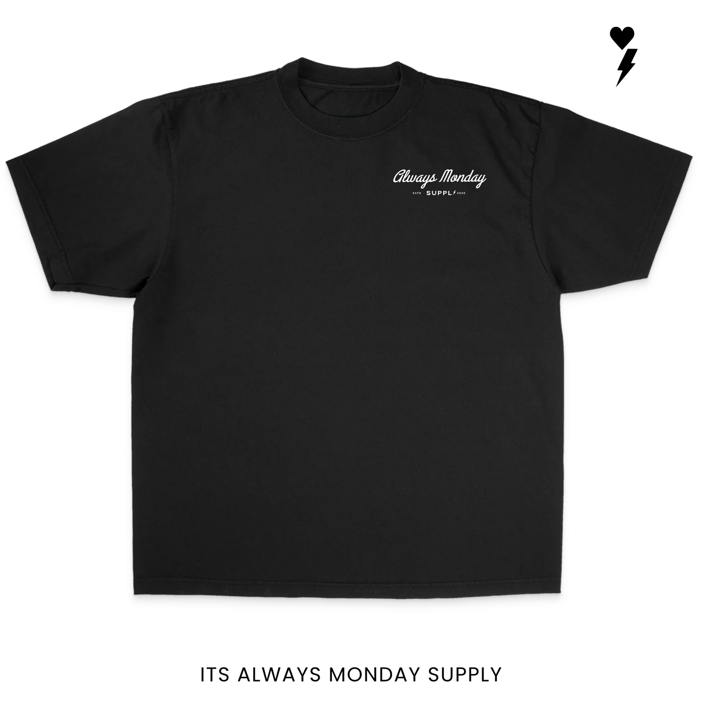 The Clock In Boxy Fit T Shirt (Garment Dye)