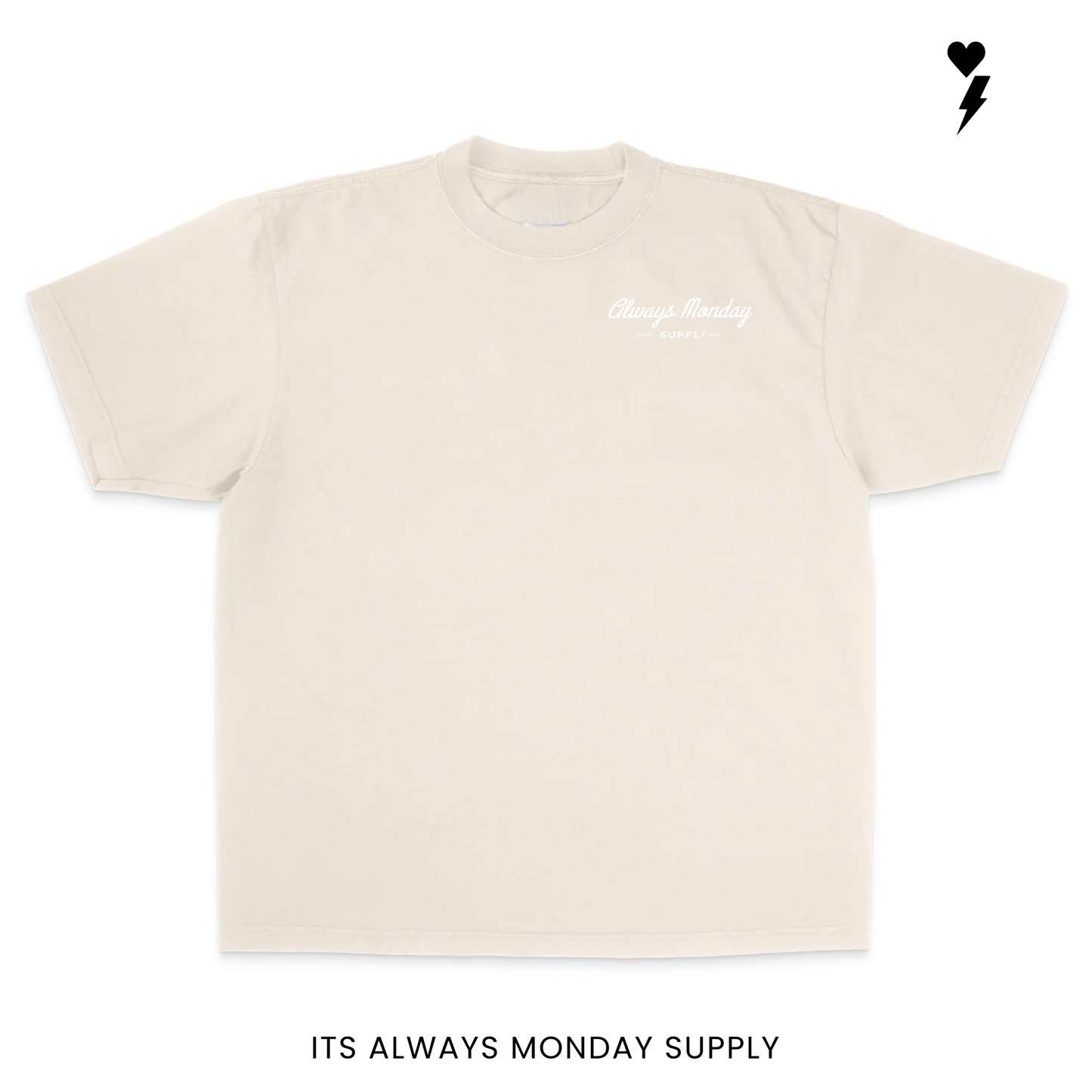 The Clock In Boxy Fit T Shirt (Garment Dye)