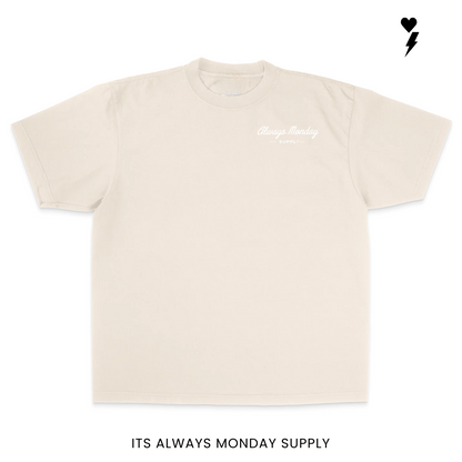 The Clock In Boxy Fit T Shirt (Garment Dye)