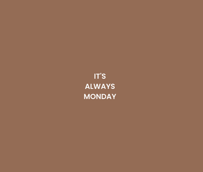 The Monday Unisex Hoodie Brown