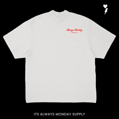 The Clock In Boxy Fit T Shirt (Garment Dye)