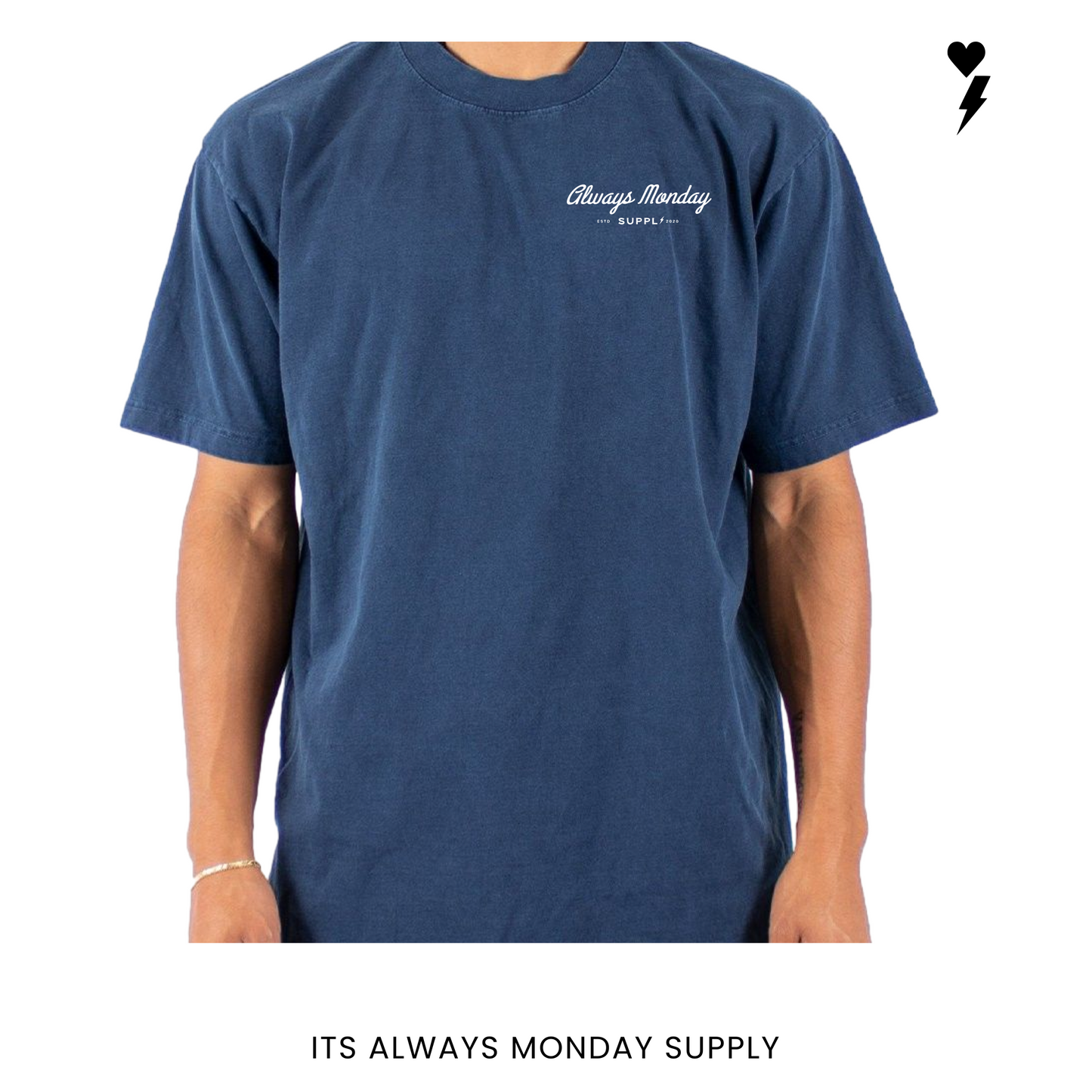 The Clock In Boxy Fit T Shirt (Garment Dye)