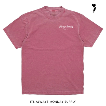 The Clock In Boxy Fit T Shirt (Garment Dye)