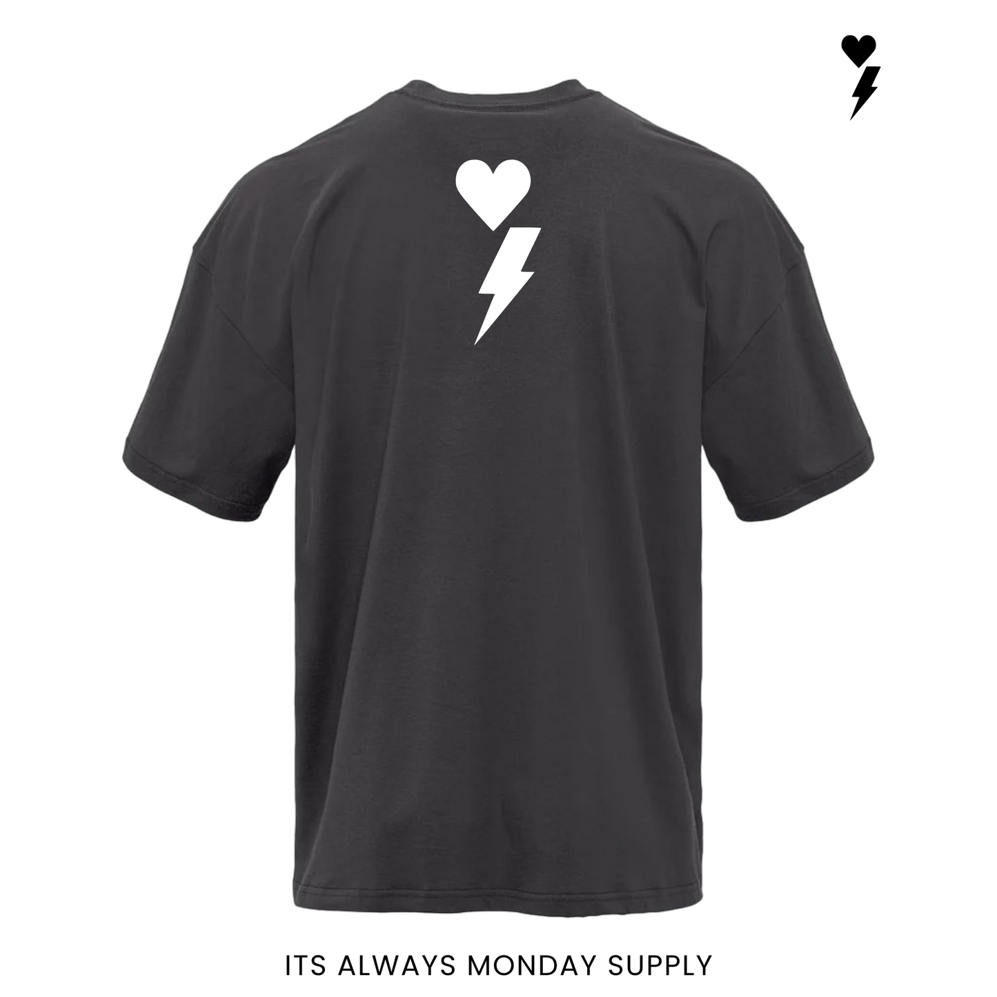 The Clock In Athletic Fit T Shirt - Black/White