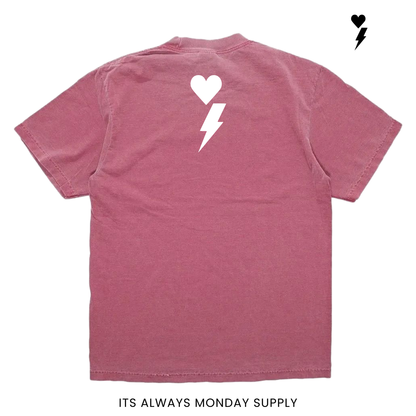 The Clock In Boxy Fit T Shirt (Garment Dye)