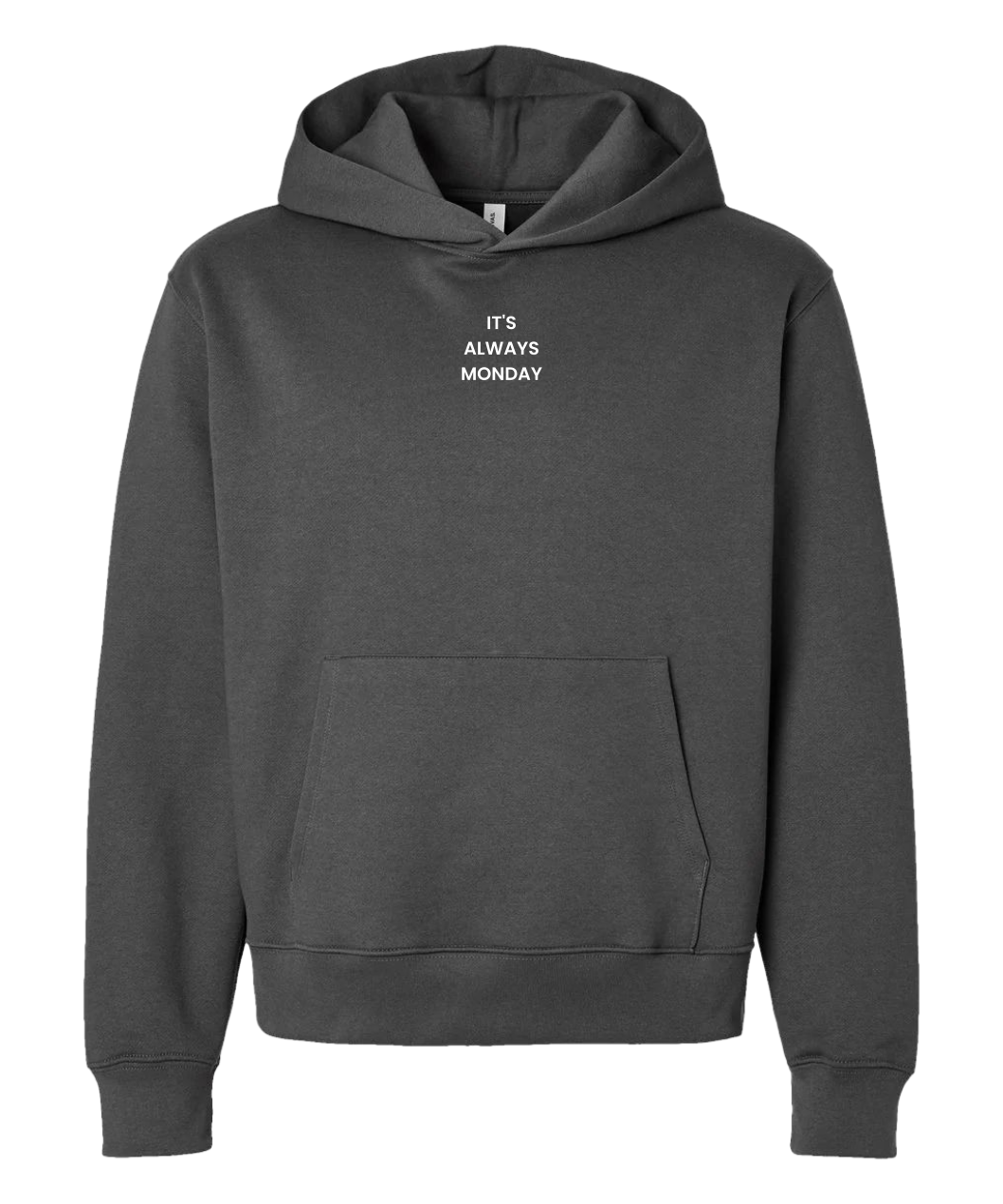 The Monday Unisex Hoodie Charcoal