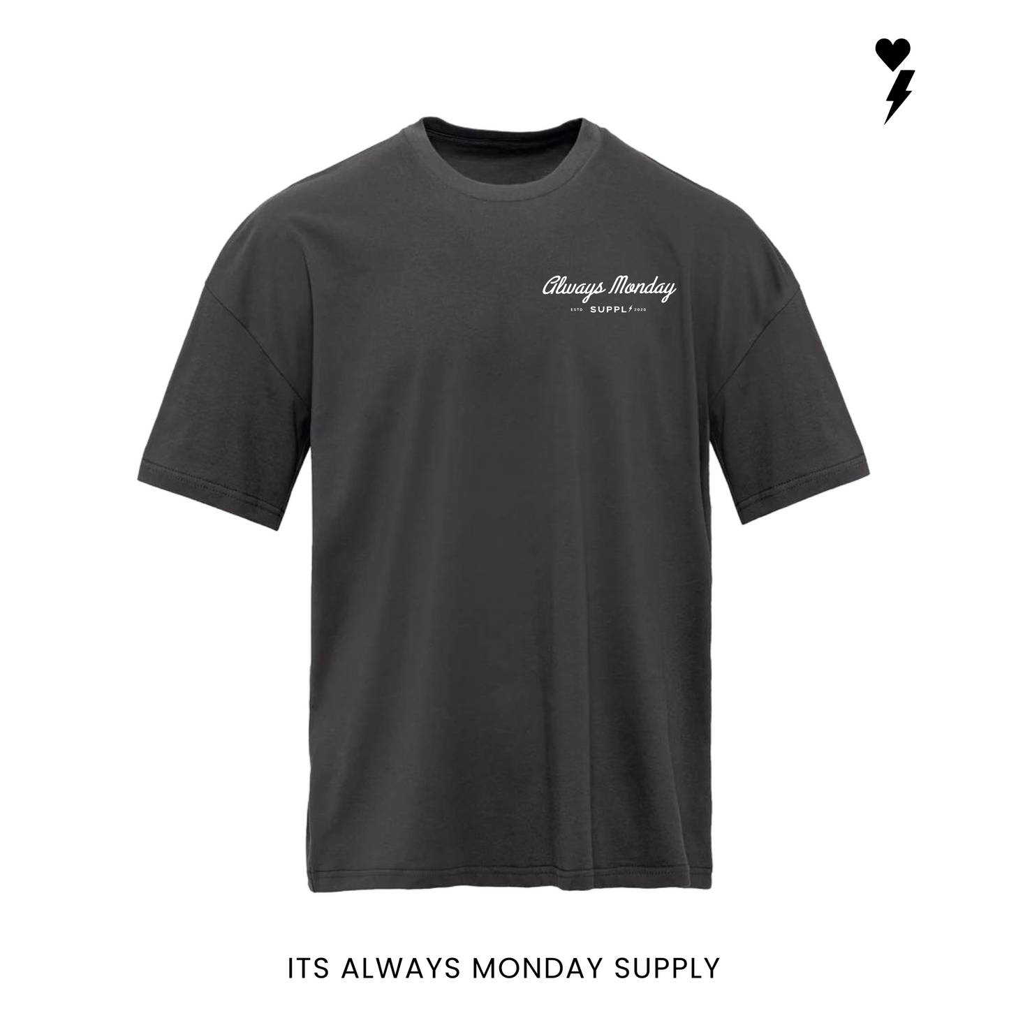 The Clock In Athletic Fit T Shirt - Black/White