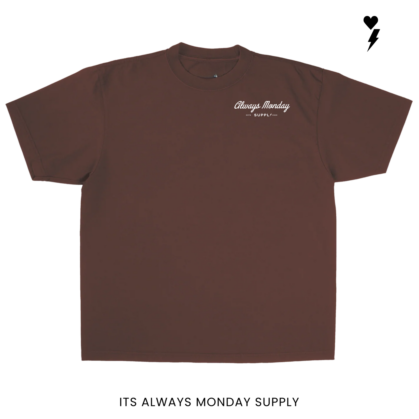 The Clock In Boxy Fit T Shirt (Garment Dye)