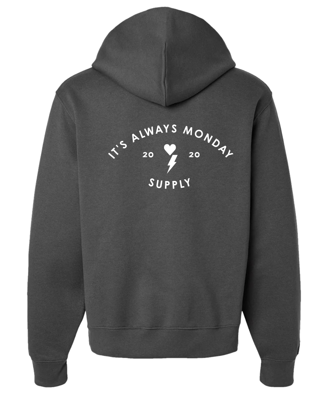 The Monday Unisex Hoodie Charcoal