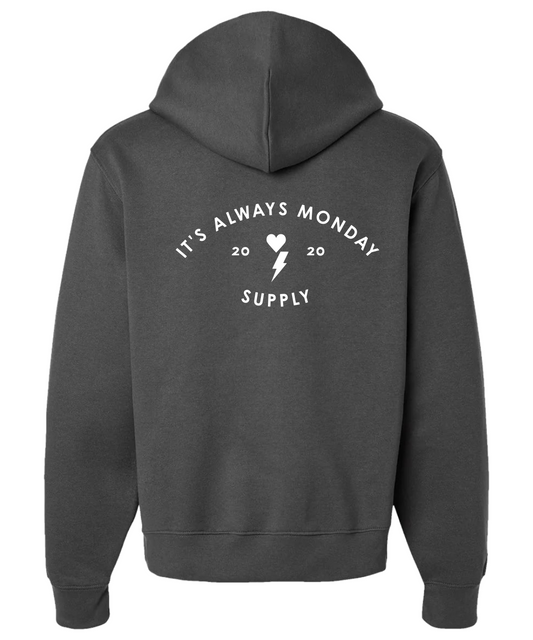The Monday Unisex Hoodie Charcoal