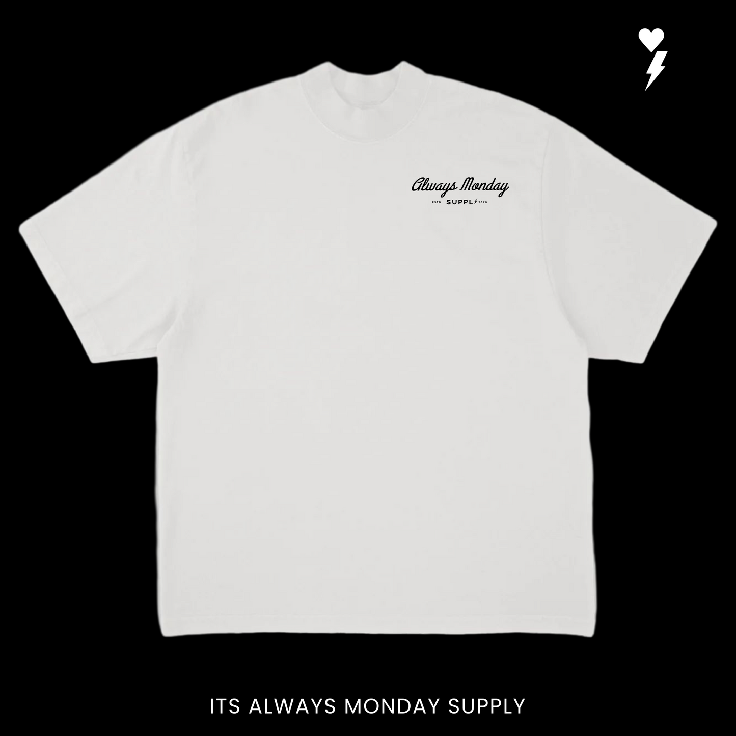 The Clock In Boxy Fit T Shirt (Garment Dye)