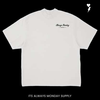 The Clock In Boxy Fit T Shirt (Garment Dye)