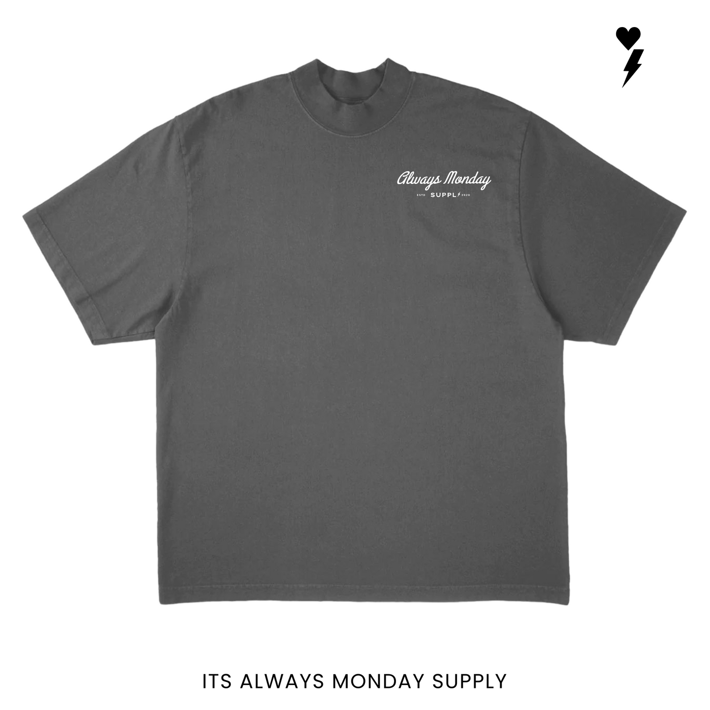 The Clock In Boxy Fit T Shirt (Garment Dye)