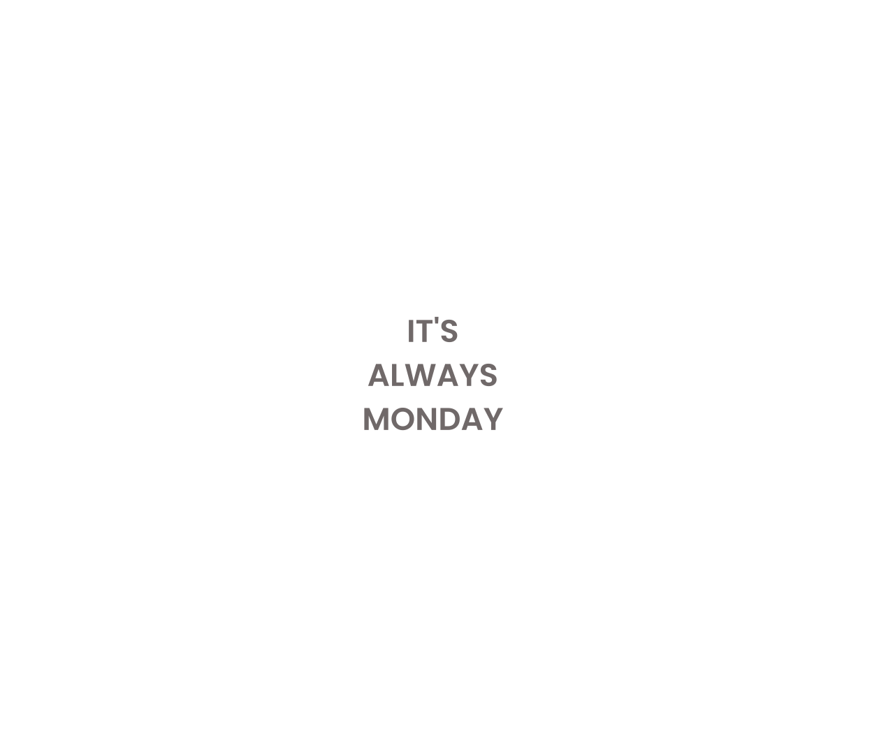 The Monday Unisex Hoodie Heather Grey