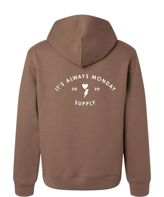 The Monday Unisex Hoodie Brown
