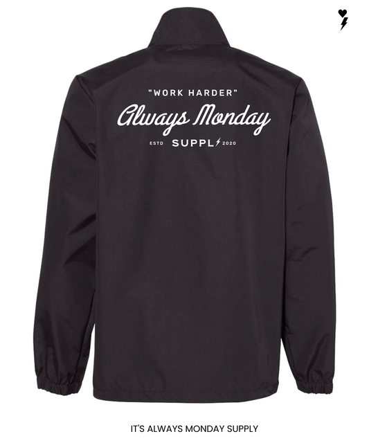 Work Harder Mens Coach's Jacket
