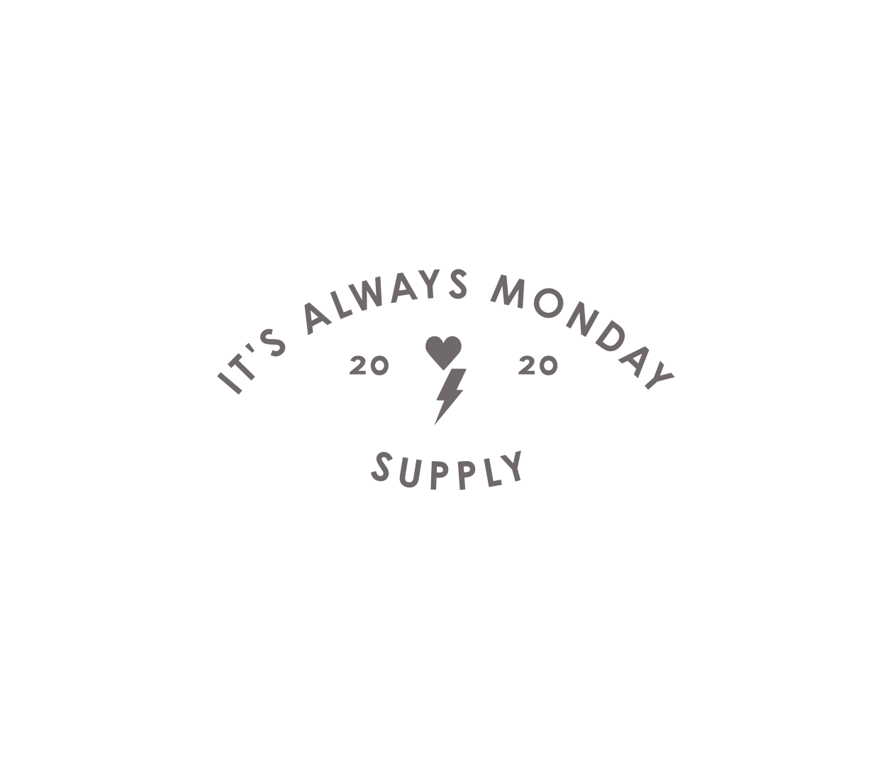 The Monday Unisex Hoodie Heather Grey