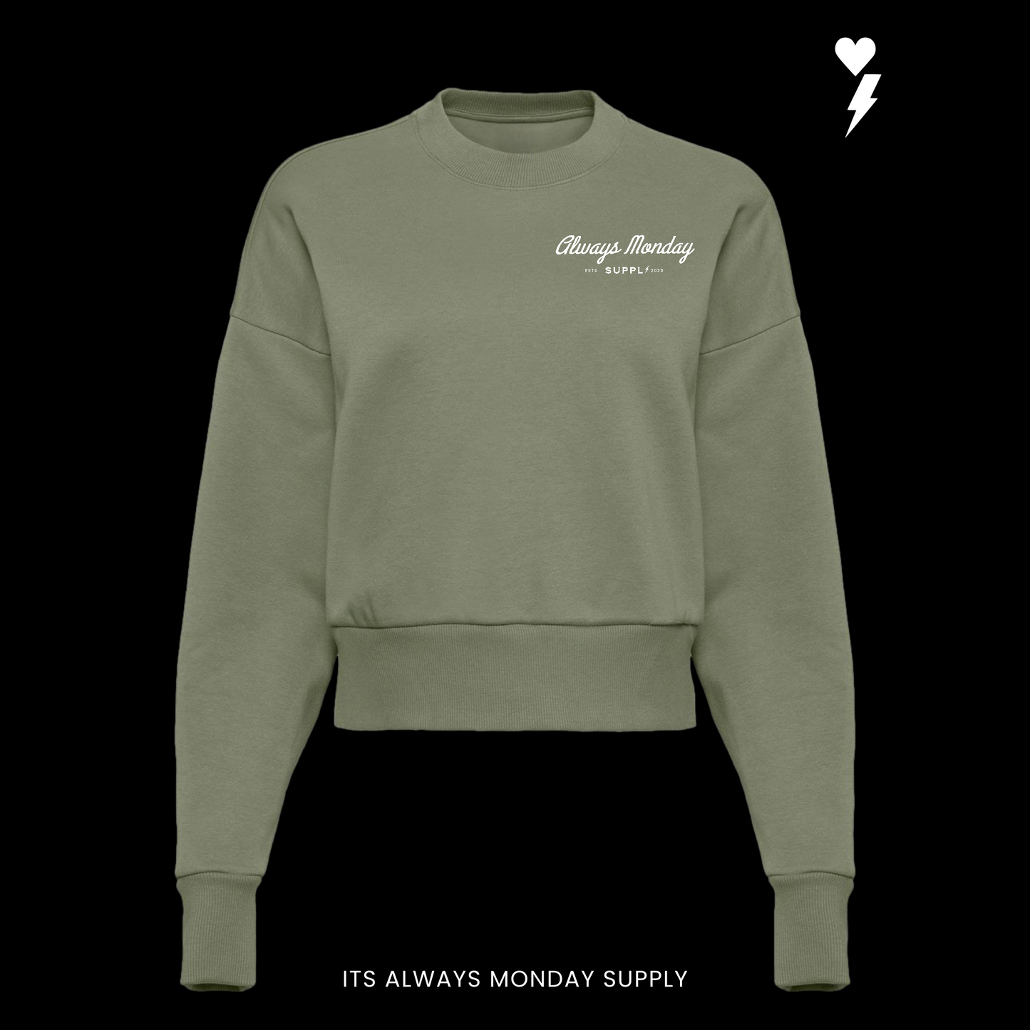 PREMIUM HEAVYWEIGHT WOMENS WORK HARDER CREW NECK