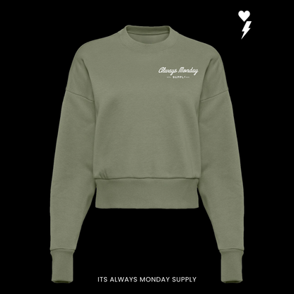 PREMIUM HEAVYWEIGHT WOMENS WORK HARDER CREW NECK