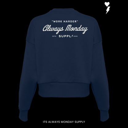 PREMIUM HEAVYWEIGHT WOMENS WORK HARDER CREW NECK