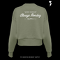 PREMIUM HEAVYWEIGHT WOMENS WORK HARDER CREW NECK - OLIVE